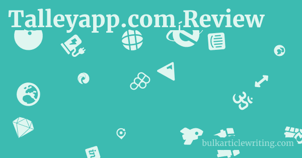 Talleyapp.com Review 1 by