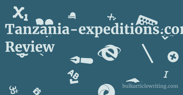Tanzania-expeditions.com Review 1 by