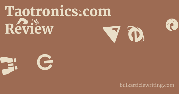Taotronics.com Review 1 by