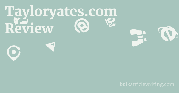 Tayloryates.com Review 1 by Partners