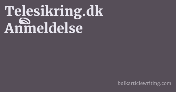 Telesikring.dk Anmeldelse 1 by