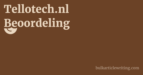 Tellotech.nl Beoordeling 1 by