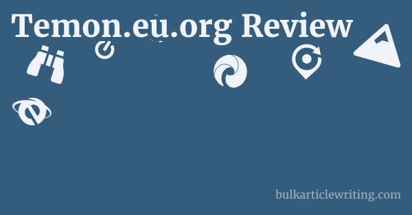 Temon.eu.org Review 1 by
