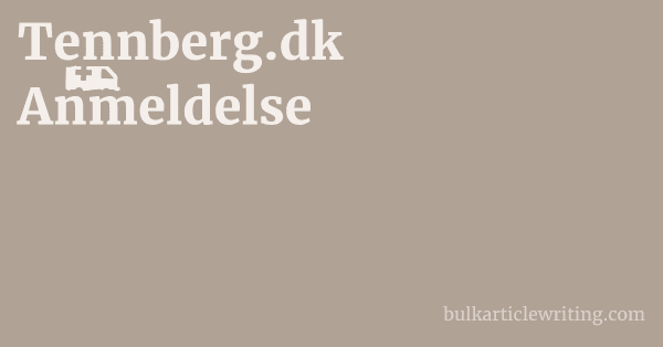 Tennberg.dk Anmeldelse 1 by