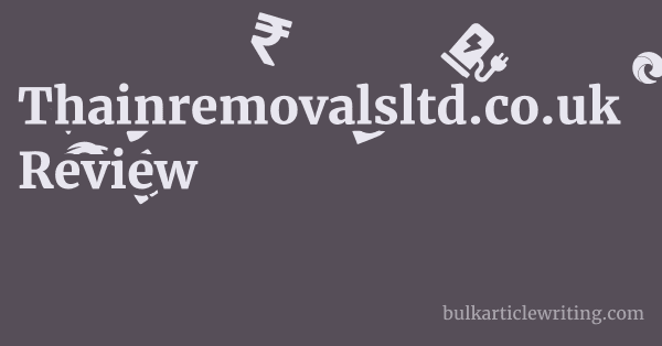Thainremovalsltd.co.uk Review 1 by