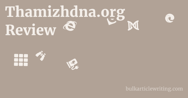 Thamizhdna.org Review 1 by