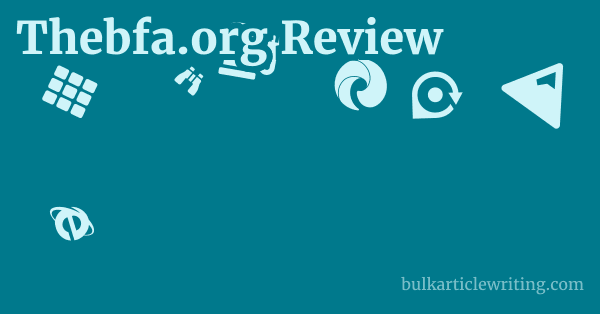 Thebfa.org Review 1 by