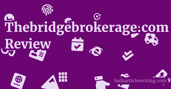 Thebridgebrokerage.com Review 1 by