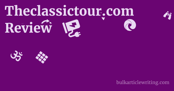 Theclassictour.com Review 1 by
