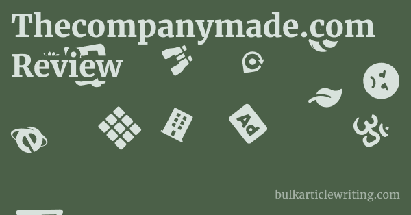Thecompanymade.com Review 1 by