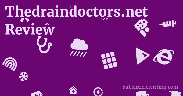 Thedraindoctors.net Review 1 by