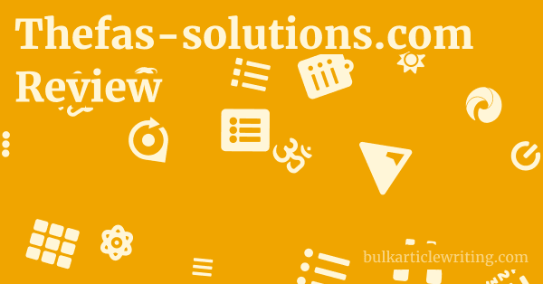 Thefas-solutions.com Review 1 by Partners