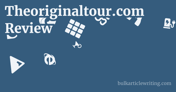 Theoriginaltour.com Review 1 by Partners
