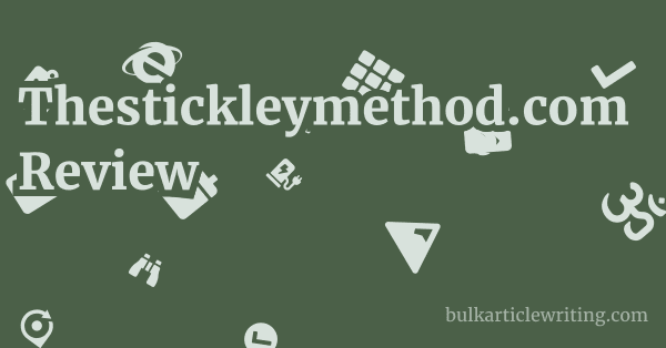 Thestickleymethod.com Review 1 by Partners