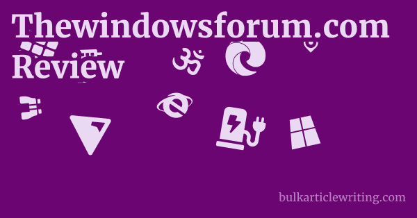 Thewindowsforum.com Review 1 by