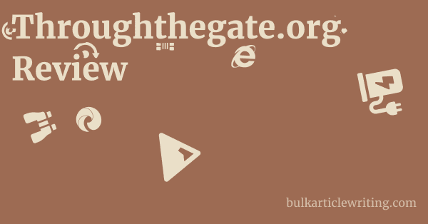 Throughthegate.org Review 1 by