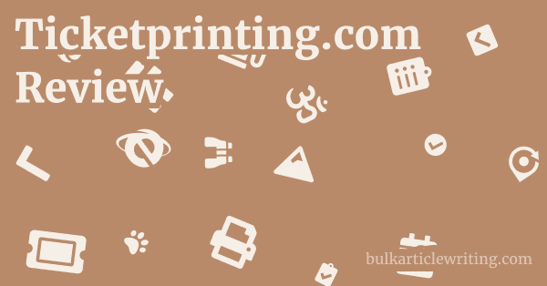 Ticketprinting.com Review 1 by