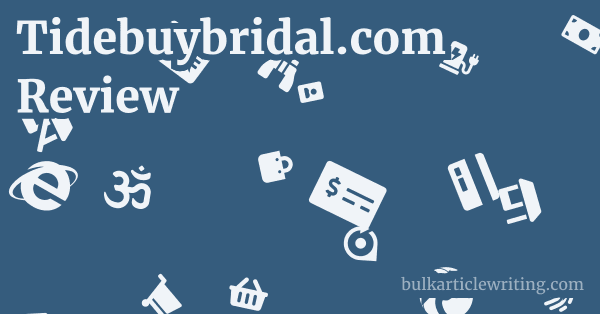 Tidebuybridal.com Review 1 by