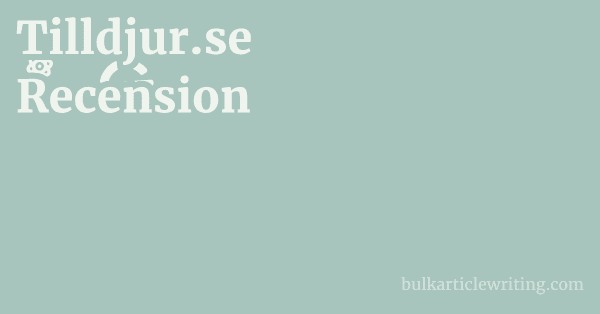 Tilldjur.se Recension 1 by
