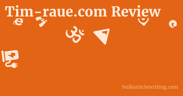 Tim-raue.com Review 1 by