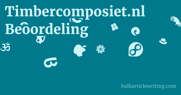 Timbercomposiet.nl Beoordeling 1 by