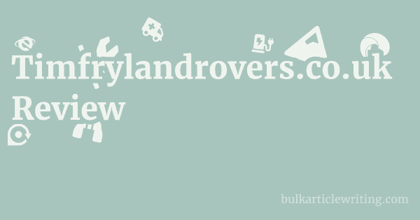 Timfrylandrovers.co.uk Review 1 by