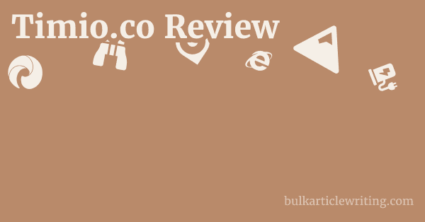 Timio.co Review 1 by
