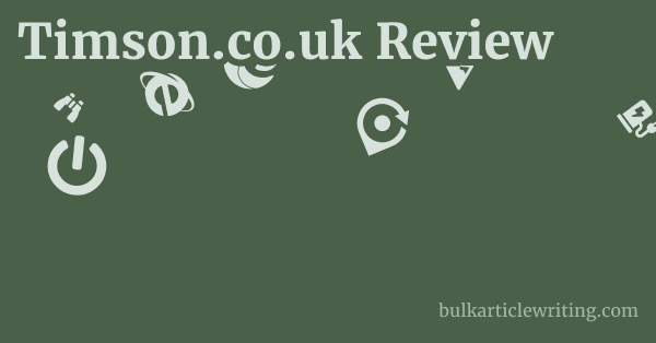 Timson.co.uk Review 1 by