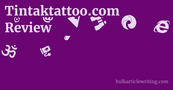 Tintaktattoo.com Review 1 by