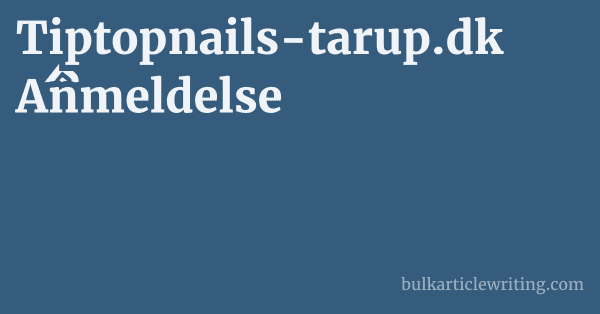 Tiptopnails-tarup.dk Anmeldelse 1 by