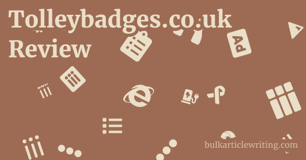 Tolleybadges.co.uk Review 1 by
