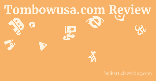 Tombowusa.com Review 1 by
