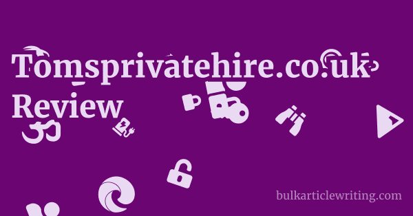 Tomsprivatehire.co.uk Review 1 by