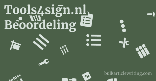 Tools4sign.nl Beoordeling 1 by
