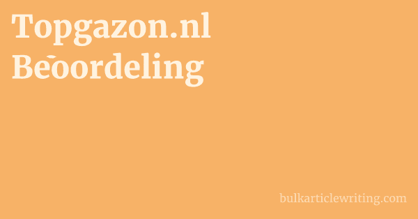 Topgazon.nl Beoordeling 1 by