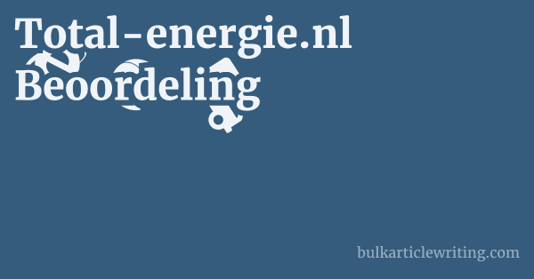 Total-energie.nl Beoordeling 1 by