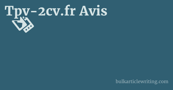 Tpv-2cv.fr Avis 1 by