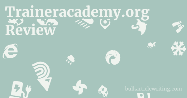 Traineracademy.org Review 1 by