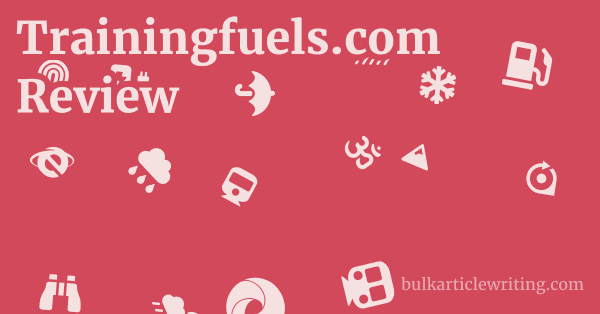 Trainingfuels.com Review 1 by