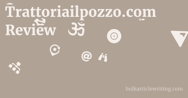 Trattoriailpozzo.com Review 1 by