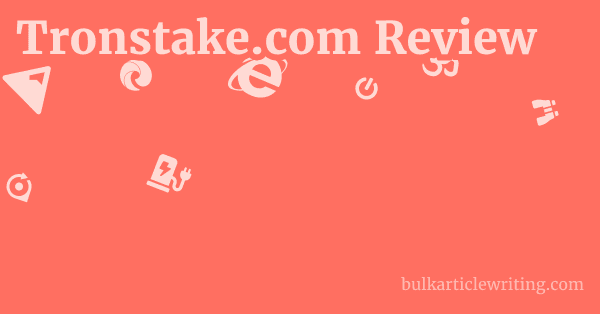 Tronstake.com Review 1 by