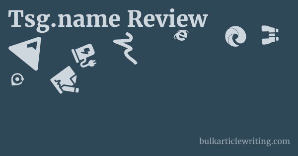 Tsg.name Review 1 by