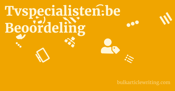 Tvspecialisten.be Beoordeling 1 by Partners