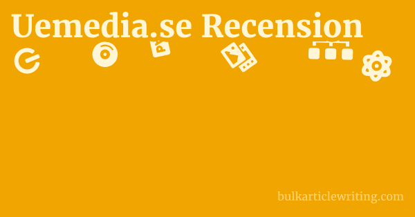 Uemedia.se Recension 1 by