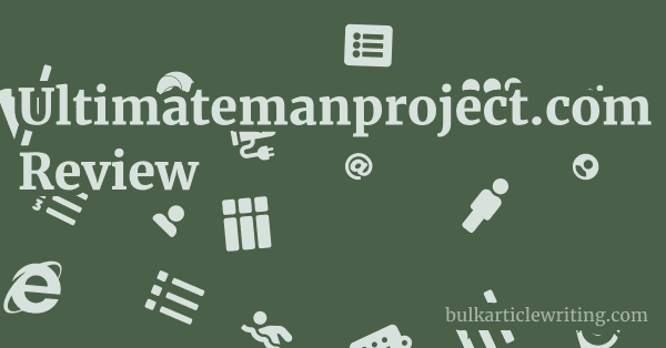 Ultimatemanproject.com Review 1 by Partners