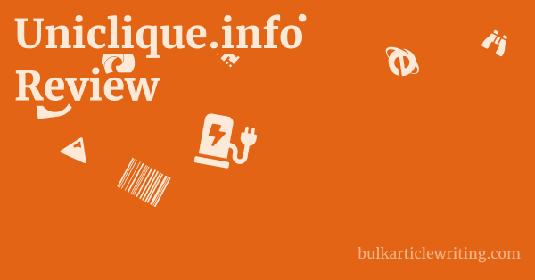 Uniclique.info Review 1 by Partners