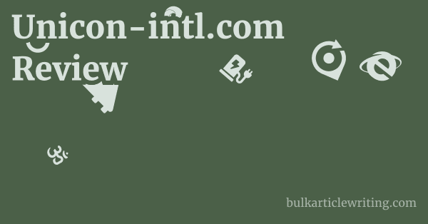 Unicon-intl.com Review 1 by