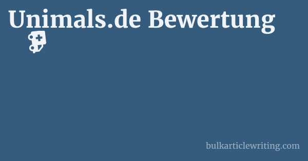 Unimals.de Bewertung 1 by