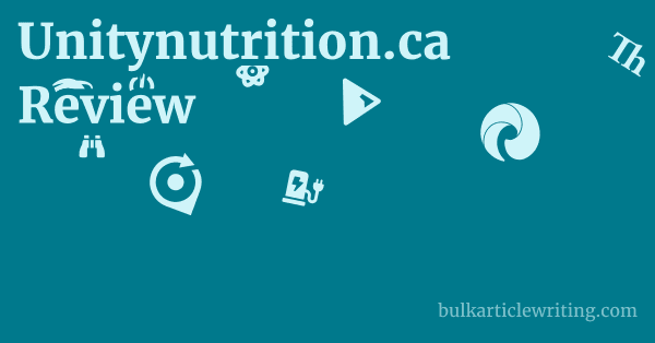 Unitynutrition.ca Review 1 by Partners
