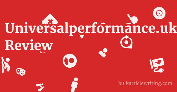 Universalperformance.uk Review 1 by